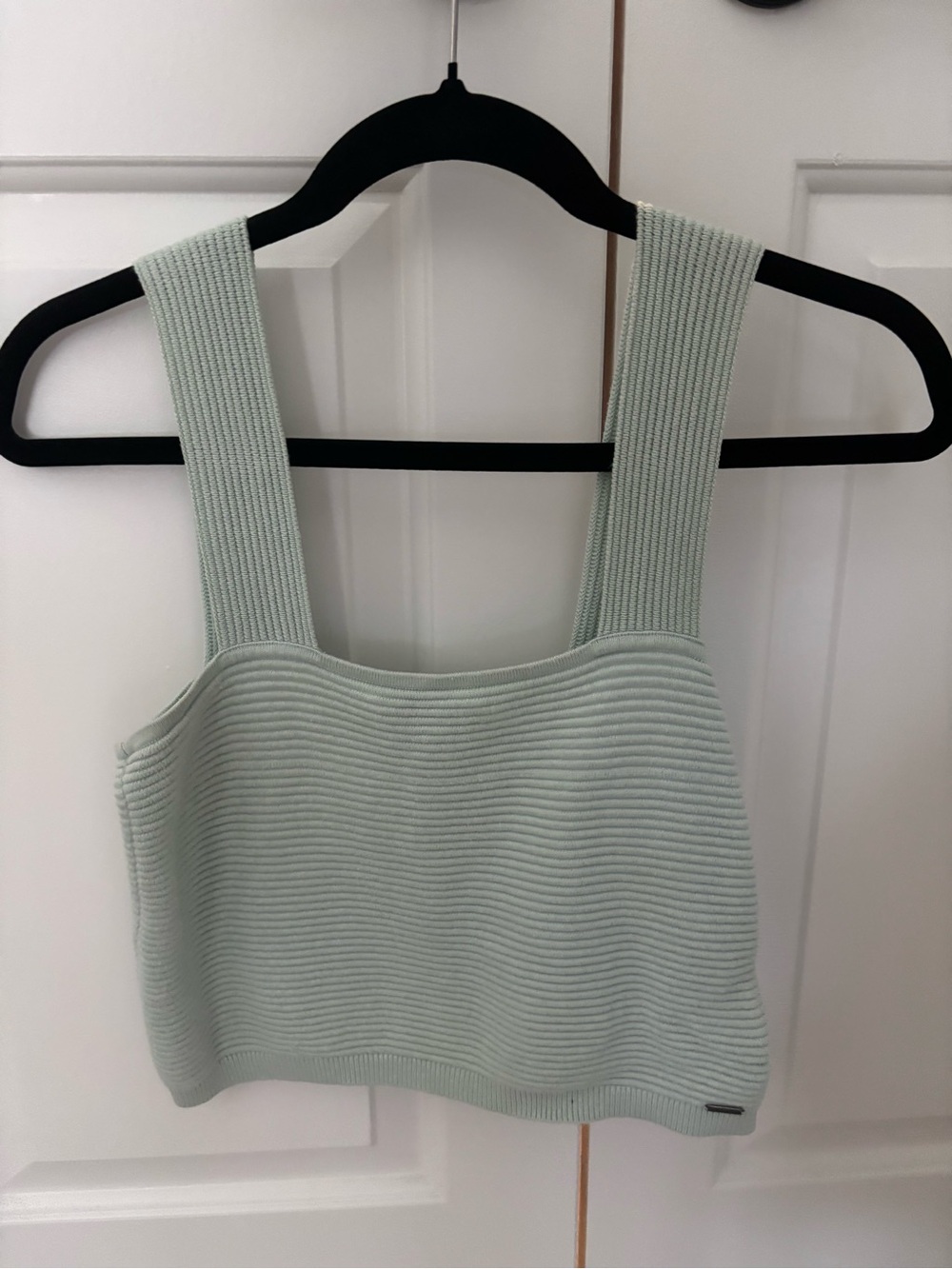 Hollister Ribbed Crop Tank in Mint Green - Picture 1 of 2